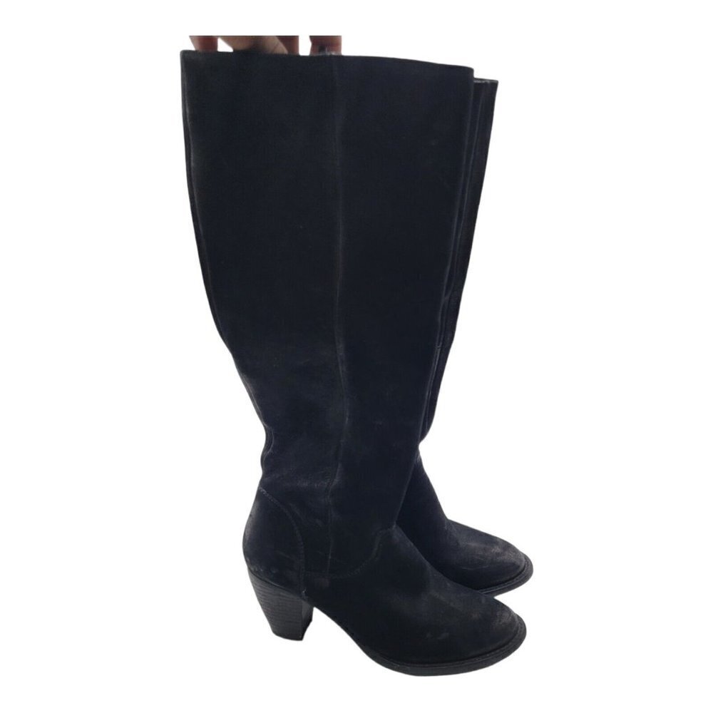 wirlwind High boots steve by steve madden Womens Black Suede Sz 7.5